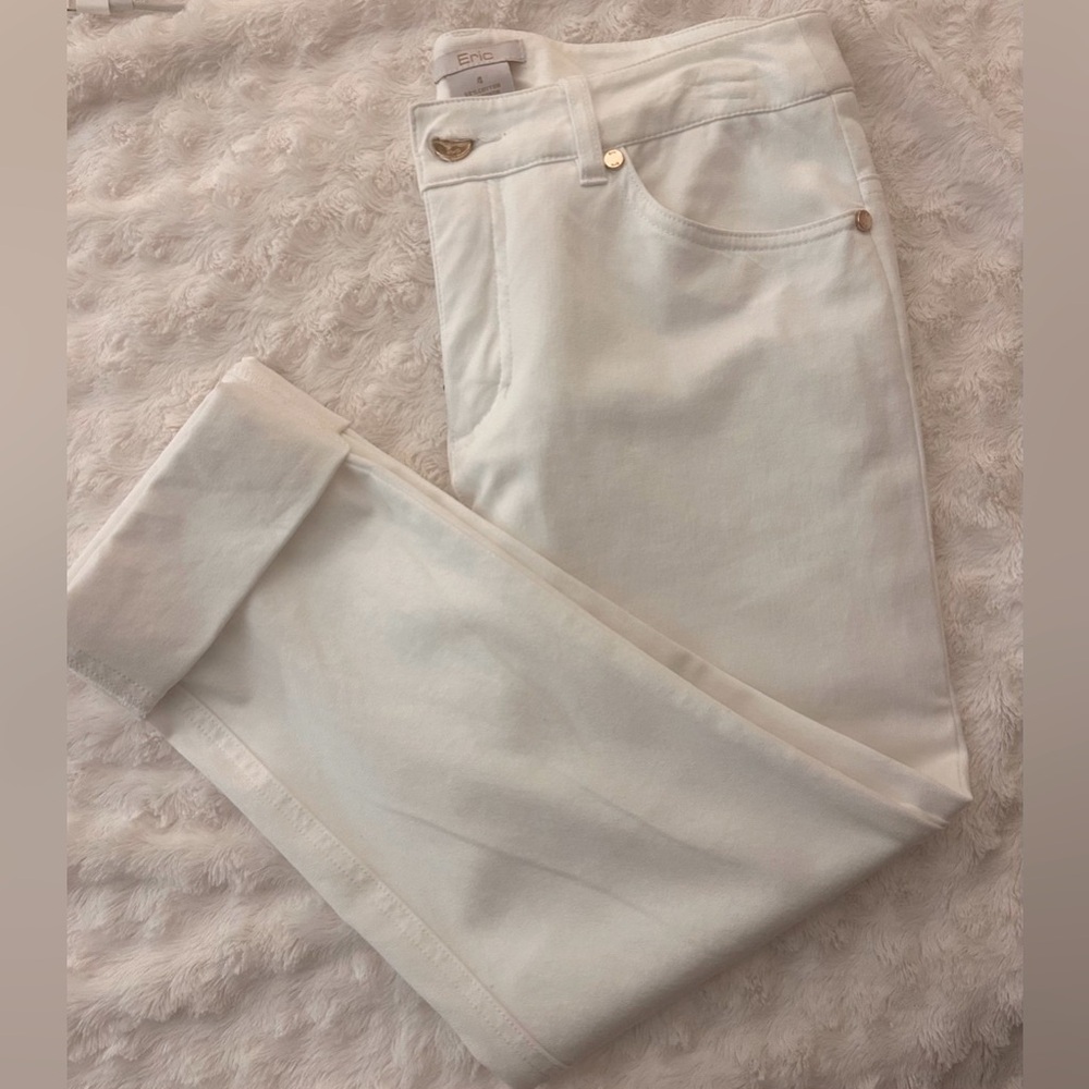 White ankle pant